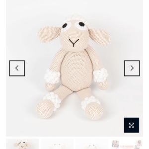 Handmade Knitted Organic Stuffed Shelby the Sheep
